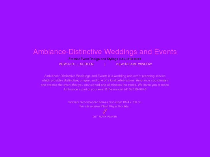 www.ambiancedistinctiveweddingsandevents.com