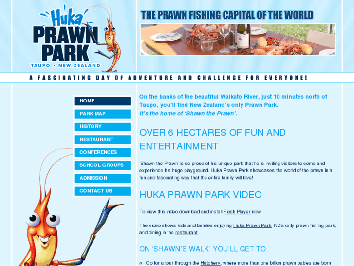 www.hukaprawnpark.co.nz