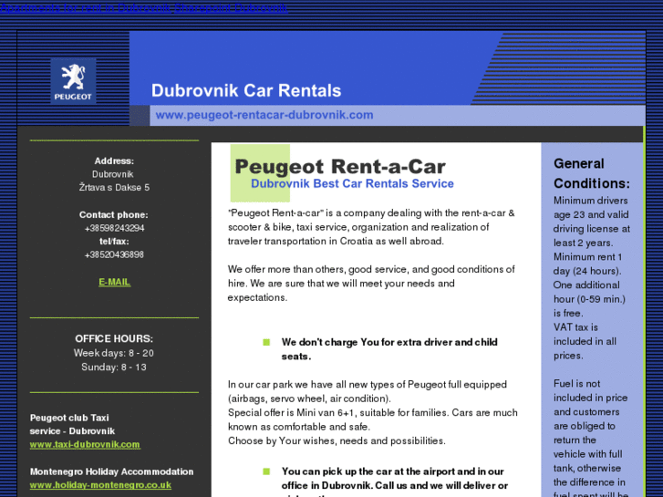 www.peugeot-rentacar-dubrovnik.com