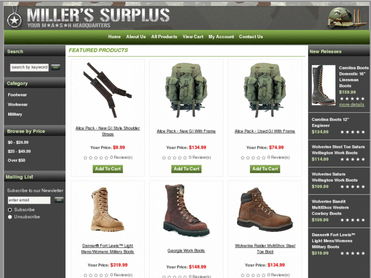 www.shopmillerssurplus.com