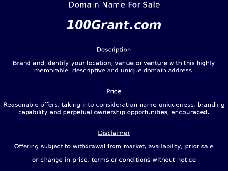 www.100grant.com