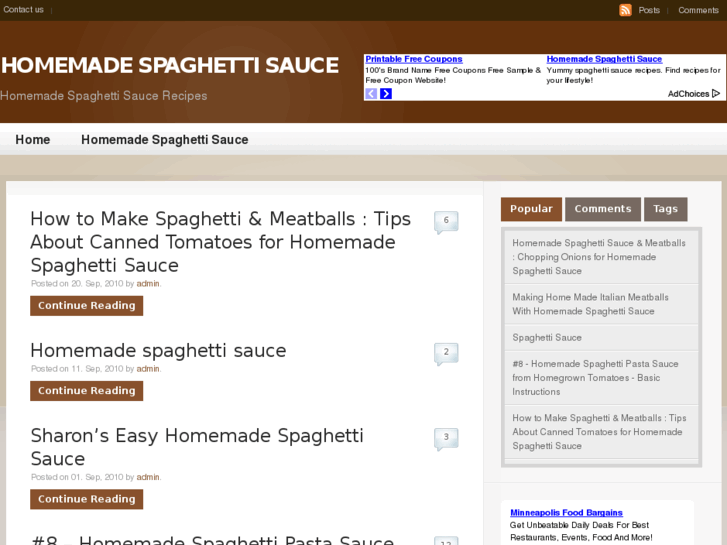 www.homemadespaghettisauce.org