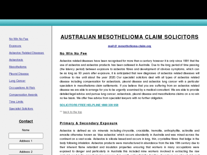 www.mesothelioma-claim.org