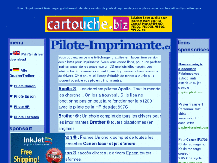 www.pilote-imprimante.com