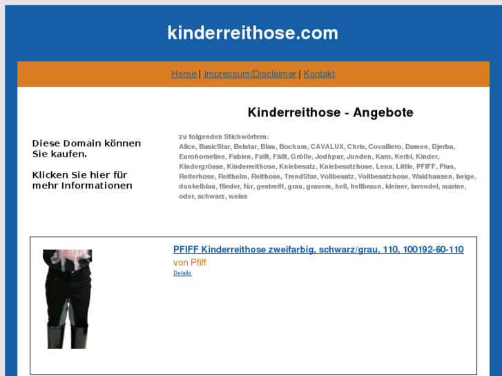 www.kinderreithose.com