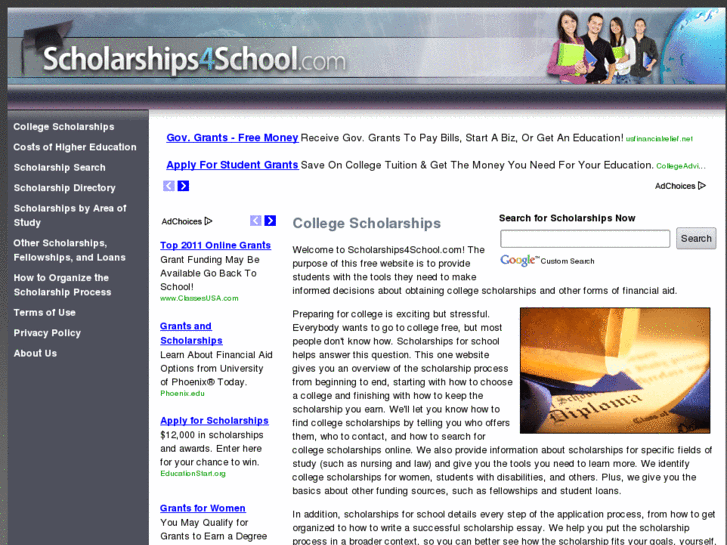 www.scholarships4school.com