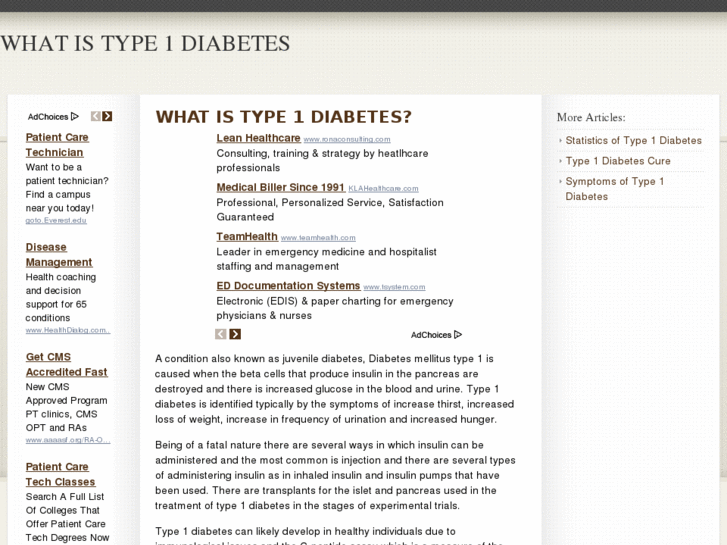 www.whatistype1diabetes.org