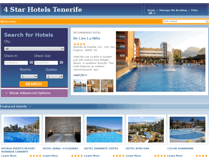 www.4starhotelstenerife.com