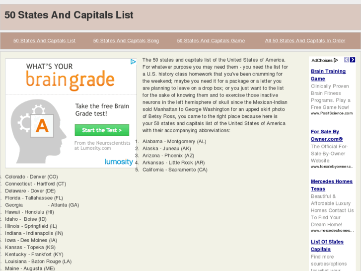 www.50statesandcapitalslist.com