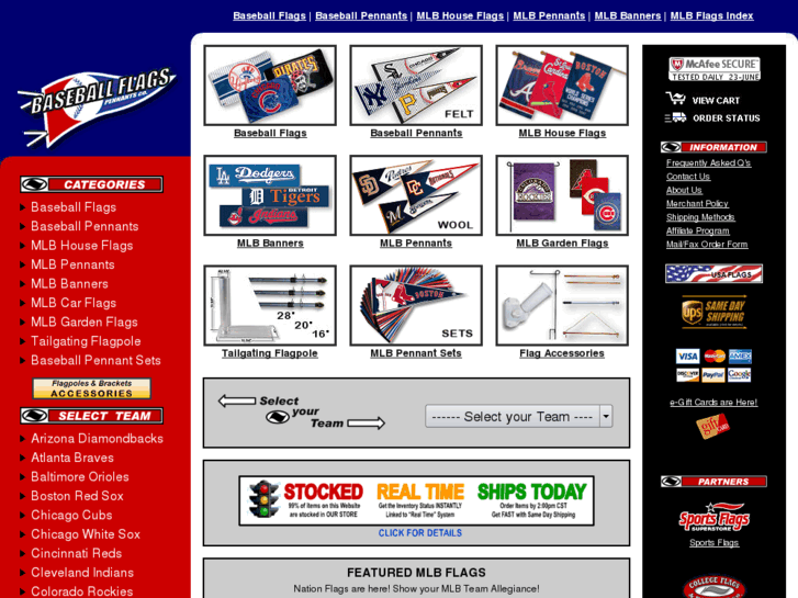 www.baseballflagsandpennants.com
