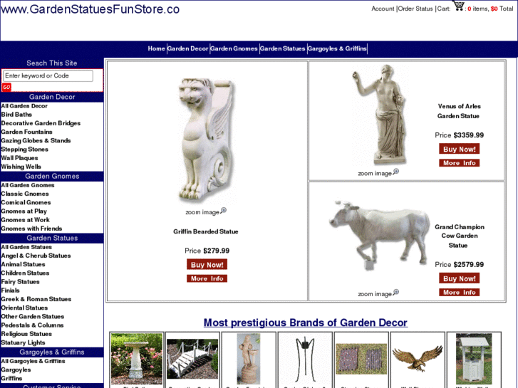 www.gardenstatuesfunstore.com