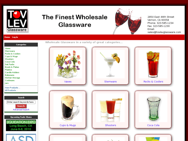 www.tovlevglassware.com