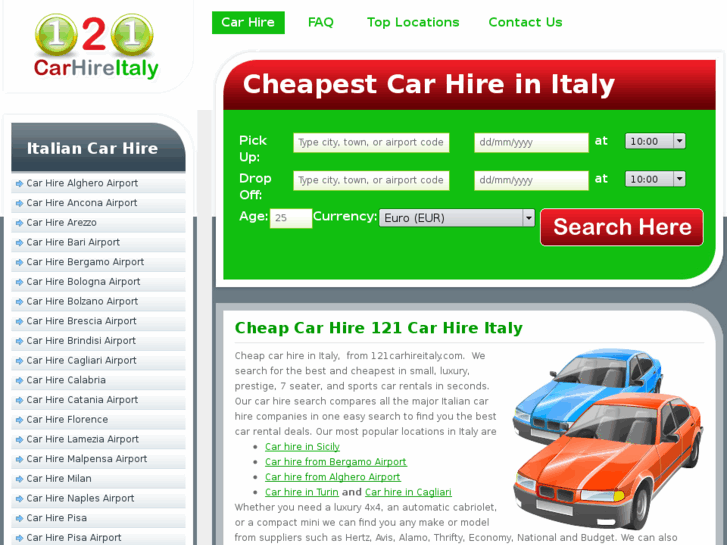 www.121carhireitaly.com