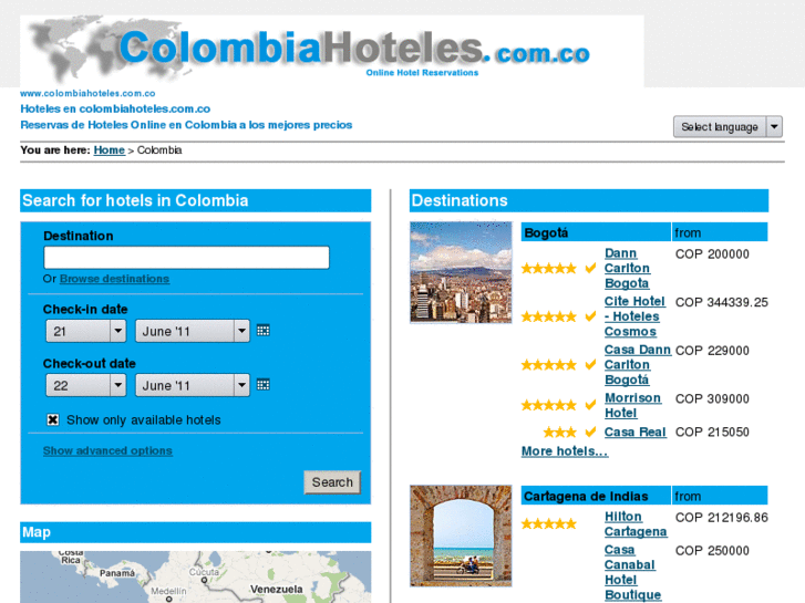 www.colombiahoteles.com.co