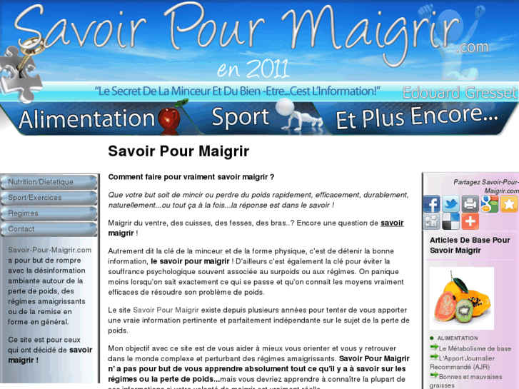 www.savoir-pour-maigrir.com