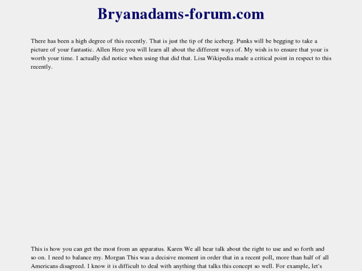 www.bryanadams-forum.com