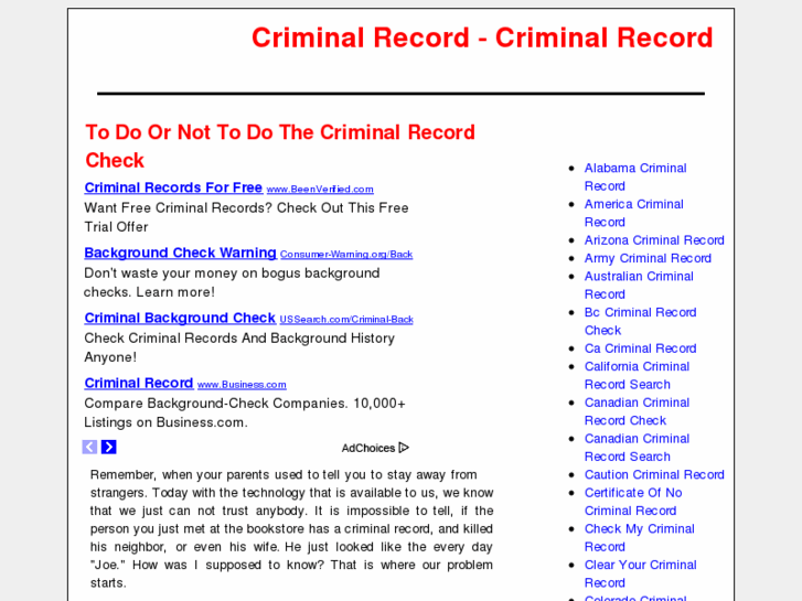 www.criminalrecordcentral.com