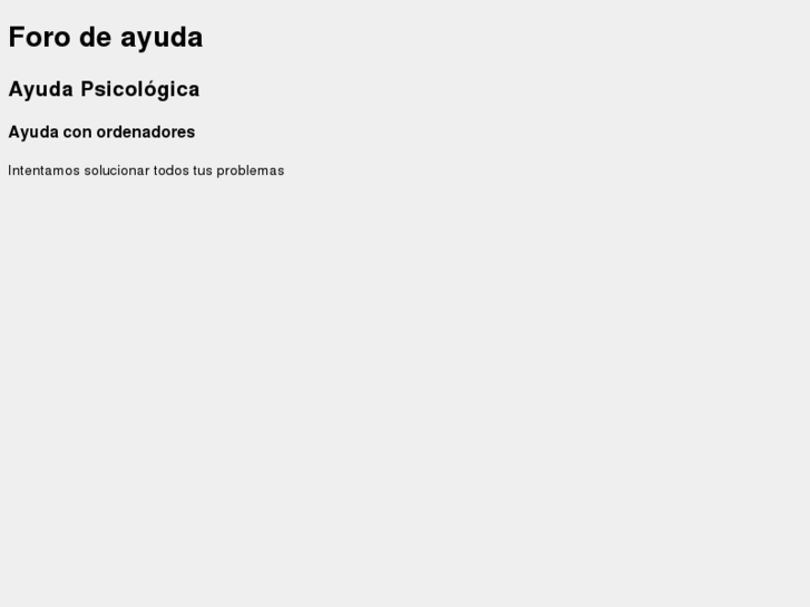 www.forodeayuda.com