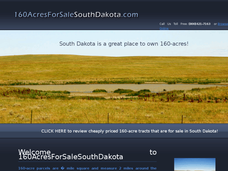 www.160acresforsalesouthdakota.com