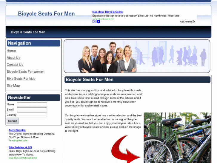 www.bicycleseatsformen.org