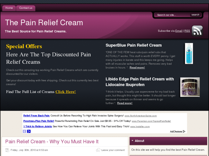 www.painreliefcreams.org