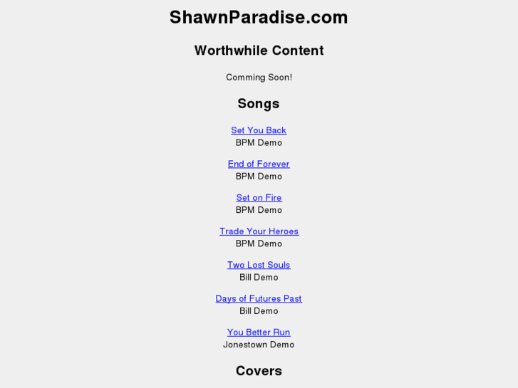 www.shawnparadise.com