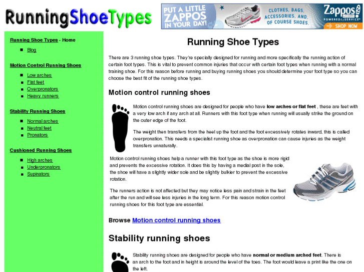 www.runningshoetypes.com