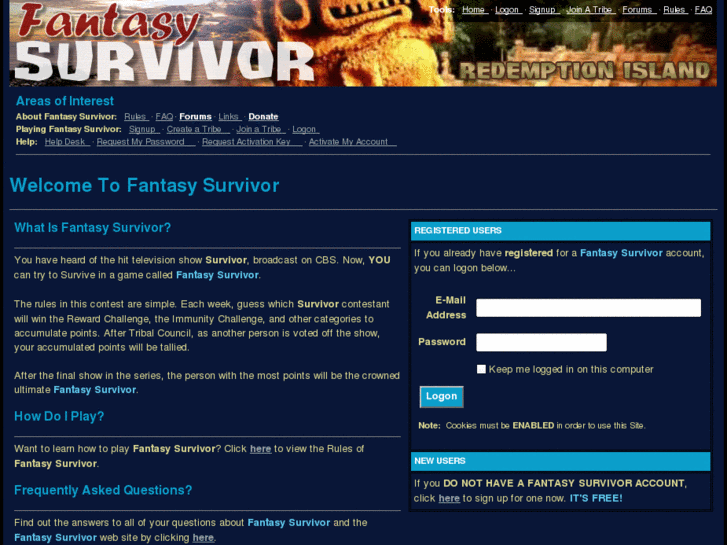 www.fantasysurvivor.net