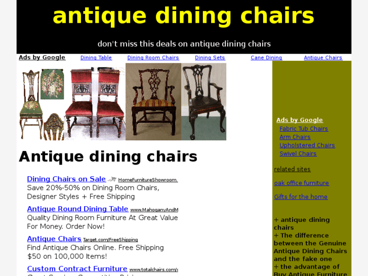 www.antiquediningchairs.info