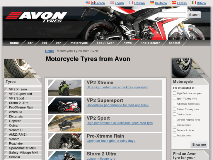 www.avonmotorcycle.es