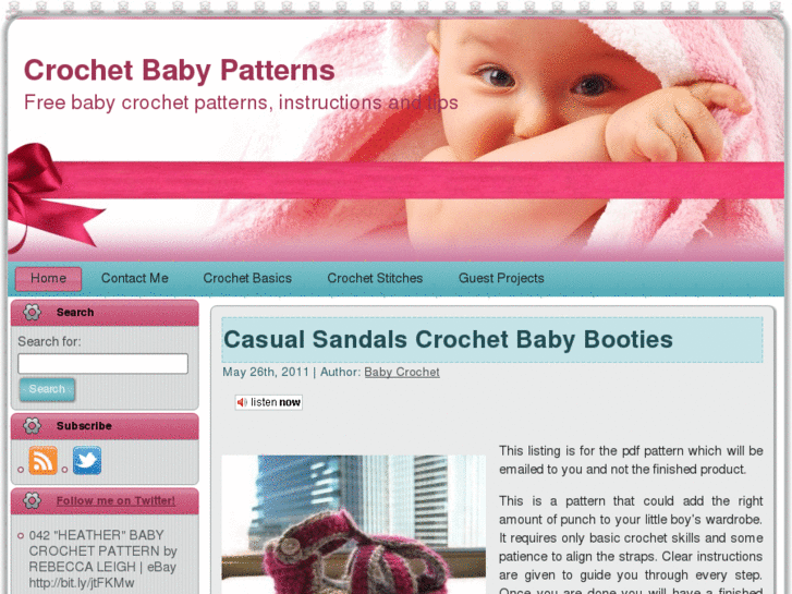 www.crochetbabypatterns.net