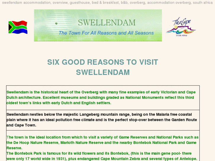 www.swellendamaccommodation.com