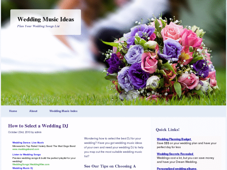 www.weddingmusicideas.org