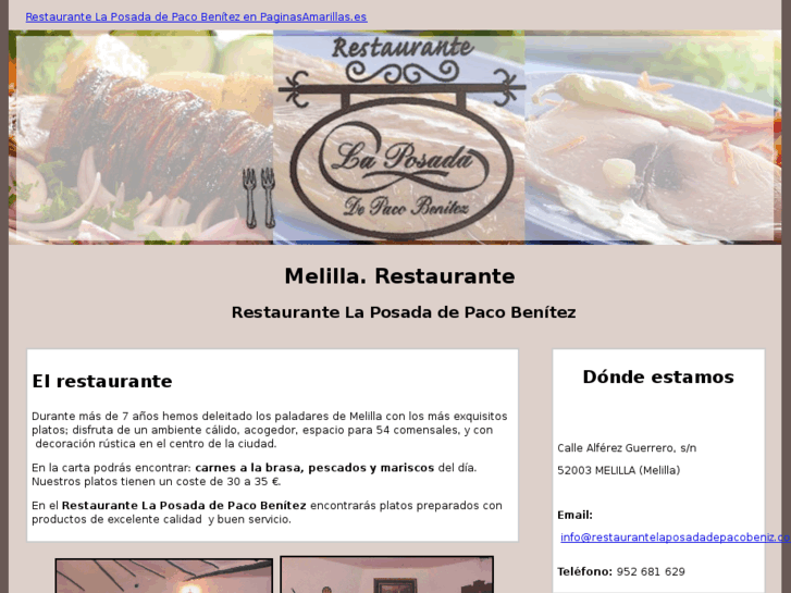 www.restaurantelaposadadepacobeniz.com