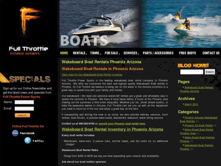 www.wakeboardboatrentalsphoenix.com