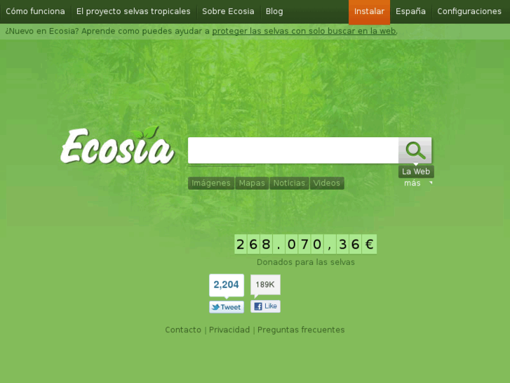 www.ecosia.es