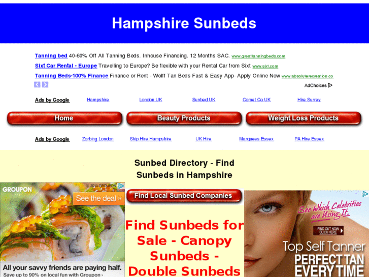 www.hampshiresunbeds.co.uk