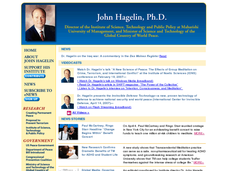 www.hagelin.org