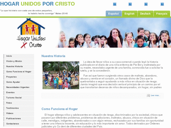 www.hogarunidosporcristo.org