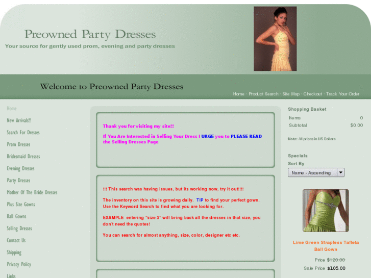 www.preownedpartydresses.com