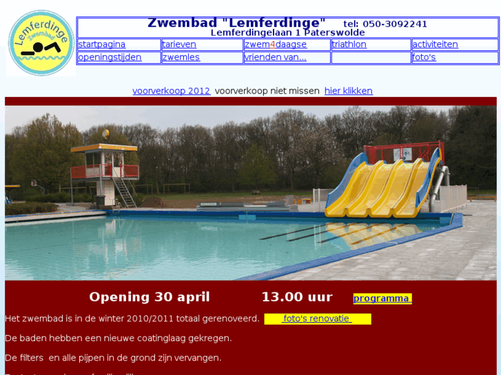 www.zwembadlemferdinge.nl