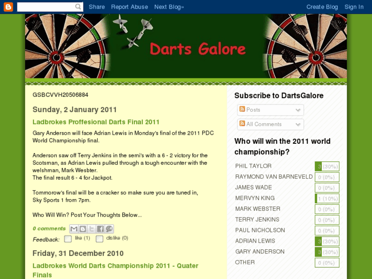 www.dartsgalore.net