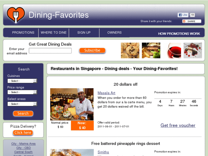 www.dining-favorites.com