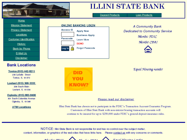 www.illinistatebank.biz