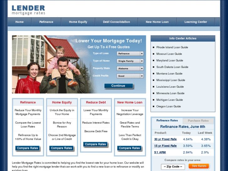 www.lendermortgagerates.com