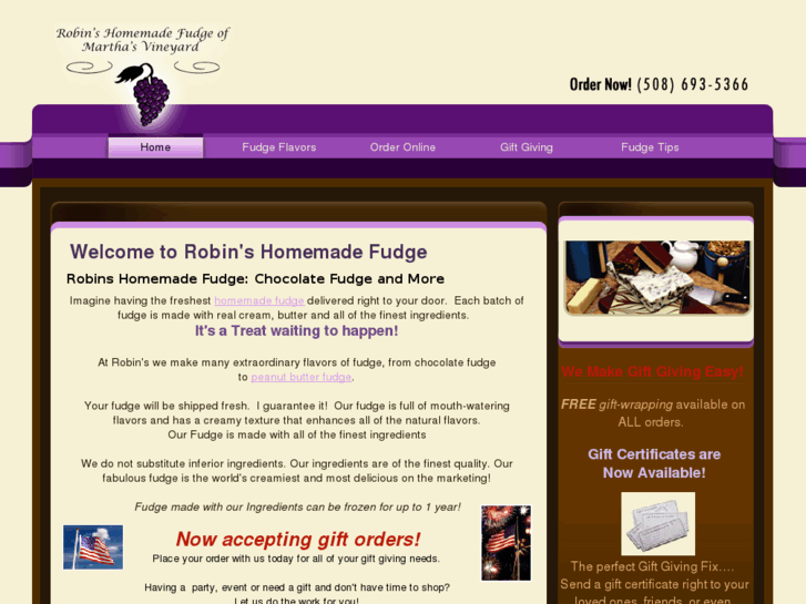 www.robinshomemadefudge.com