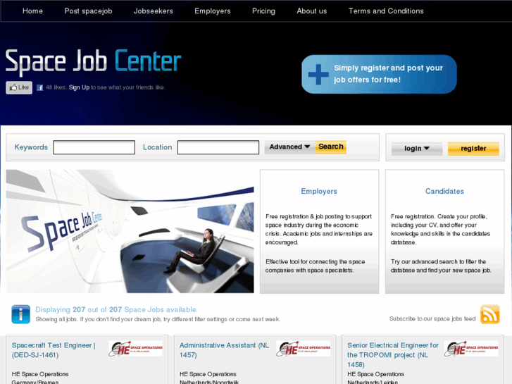 www.spacejobcenter.com