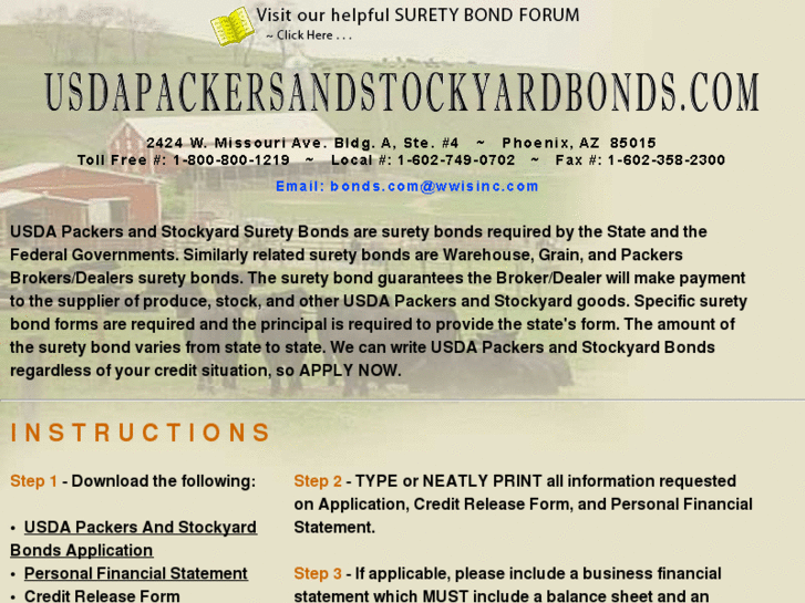 www.usdapackersandstockyardbonds.com