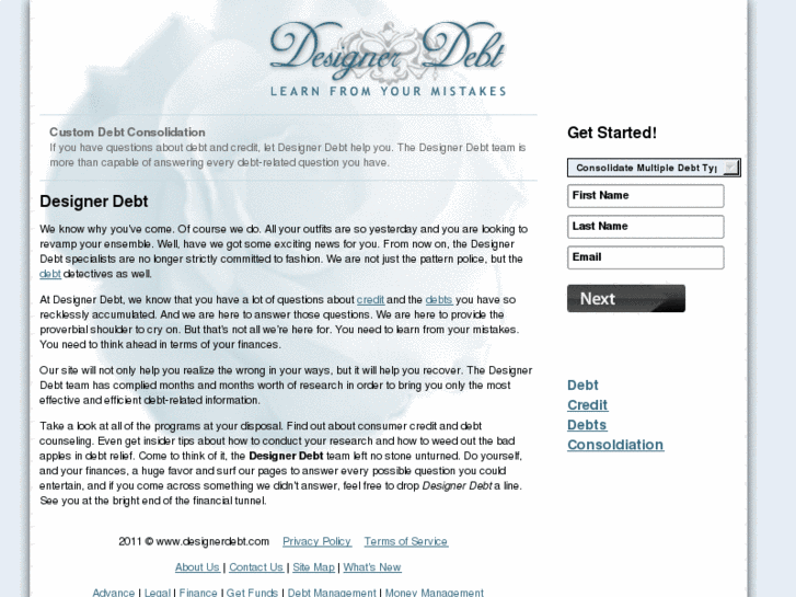 www.designerdebt.com