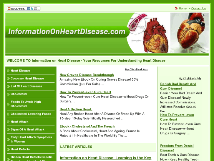 www.informationonheartdisease.com